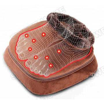 Consumer Favorite Electric Vibrating Foot Warmer Boots Vibration Heating Feet Massager with Removable Cover